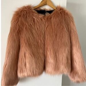 Forever 21 Vintage Brown Faux Fur Coat